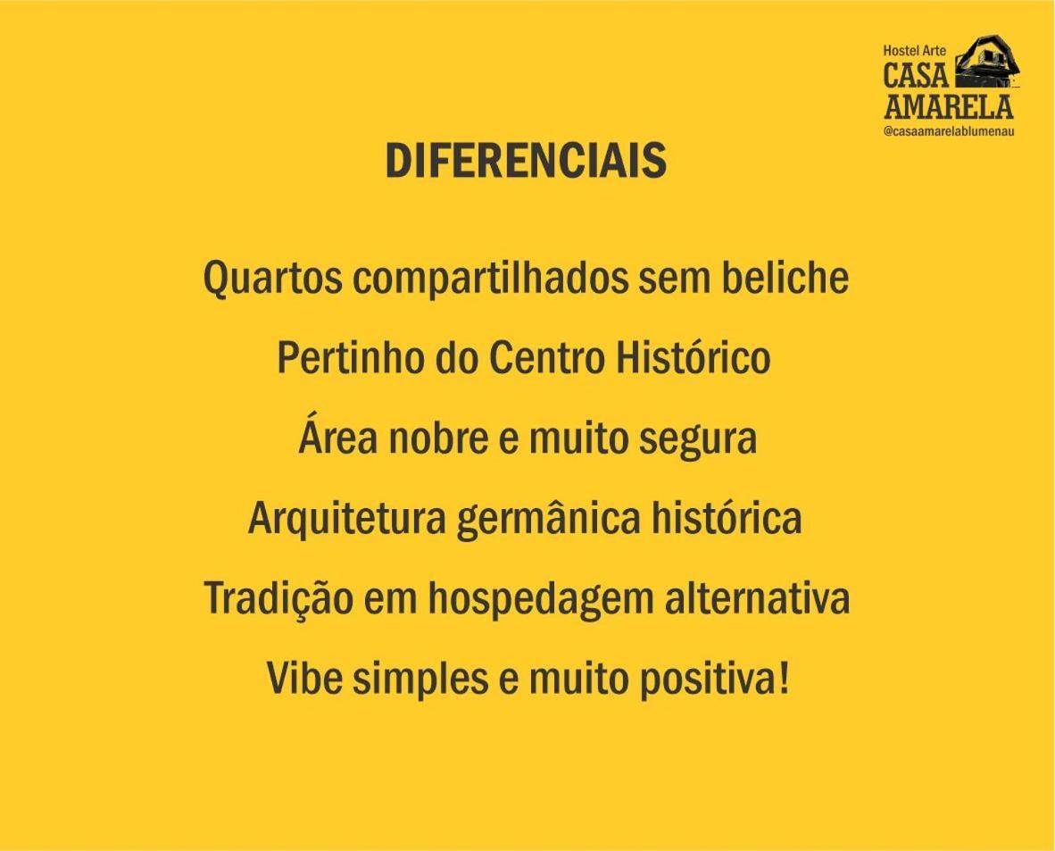 Casa Amarela Blumenau Hospedagem Alternativa Hostel Ngoại thất bức ảnh