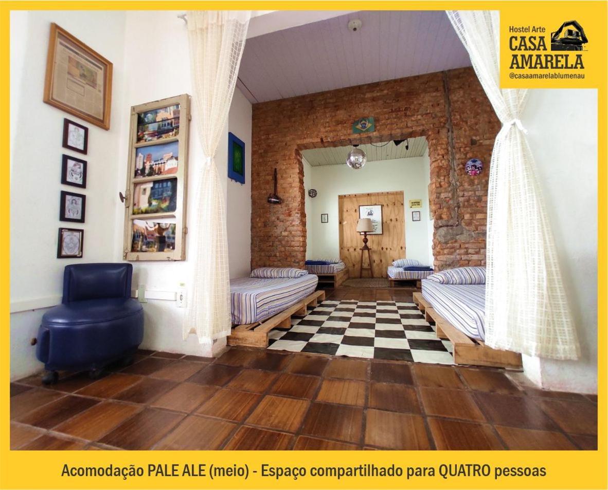 Casa Amarela Blumenau Hospedagem Alternativa Hostel Ngoại thất bức ảnh